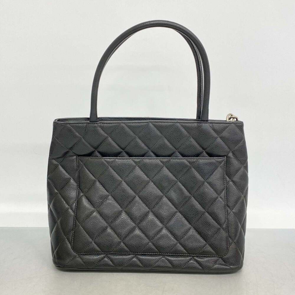 CHANEL Black Caviar Leather Reissue Tote Bag - Picture 9 of 10